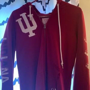 Indiana Hoosiers zip up jacket